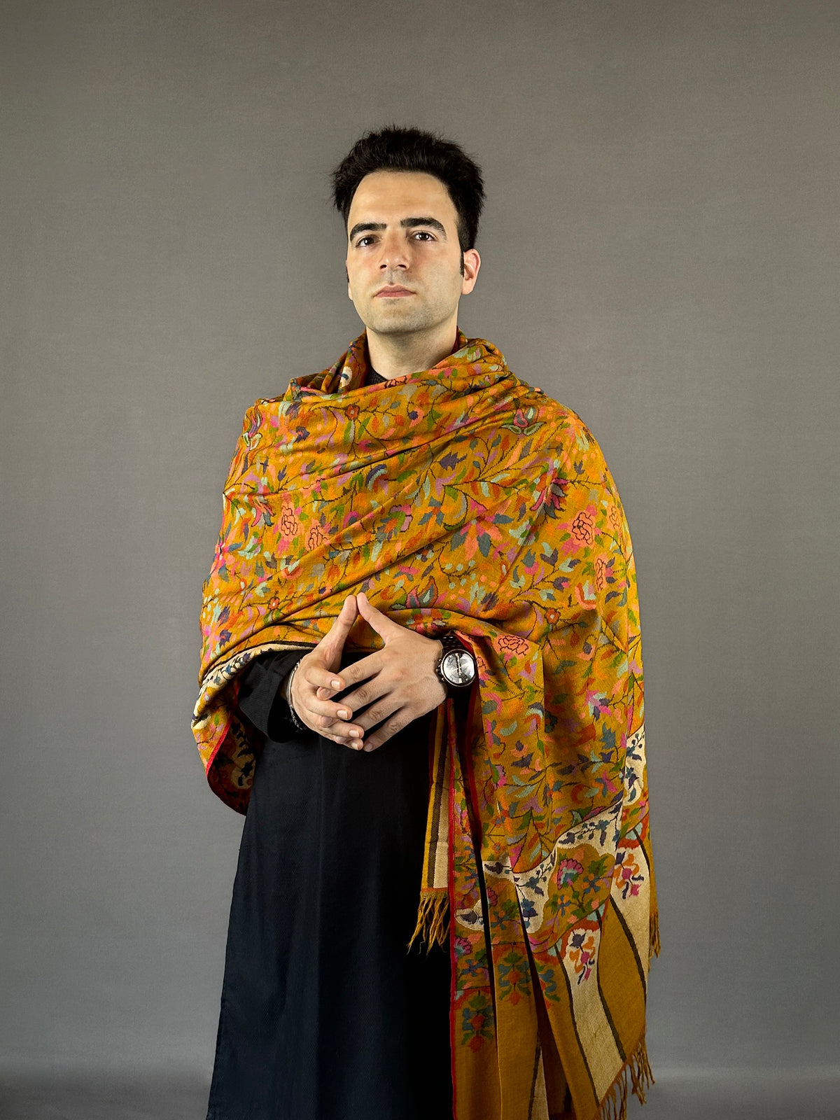 Pashmina Men's Handloom Kani Shawl