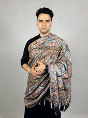 Pashmina Men's Handloom Kashmiri Kalamkari Shawl