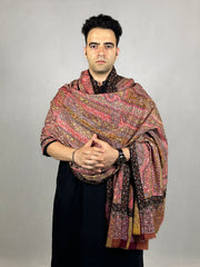 Pashmina Men's Handloom Kalamkari Shawl