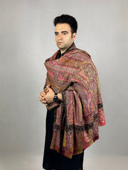 Pashmina Men's Handloom Kalamkari Shawl