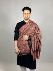 Pashmina Men's Handloom Kalamkari Shawl