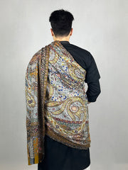 Pashmina Men's Handloom Kalamkari Shawl