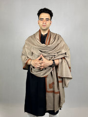 Pashmina Men's Handloom Sozni Shawl