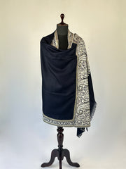 Pashmina Handloom Paper Mache'-Tilla Shawl