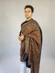 Pashmina Men's Handloom Kashmiri Kalamkari Shawl