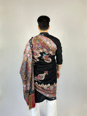 Pashmina Men's Handloom Kalamkari Shawl