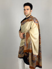 Pashmina Men's Handloom Kalamkari Shawl