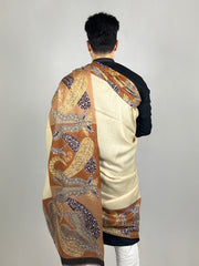 Pashmina Men's Handloom Kalamkari Shawl