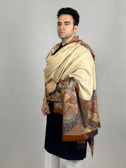 Pashmina Men's Handloom Kalamkari Shawl