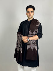 Pashmina Men's Handloom Sozni Shawl