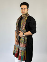 Pashmina Unisex Handloom Kashmiri Kalamkari Shawl