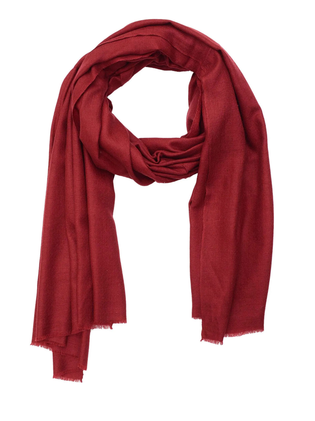 Pashmina Handloom Solid Shawl - Maroon