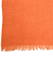 Pashmina Handloom Solid Shawl - Tangerine